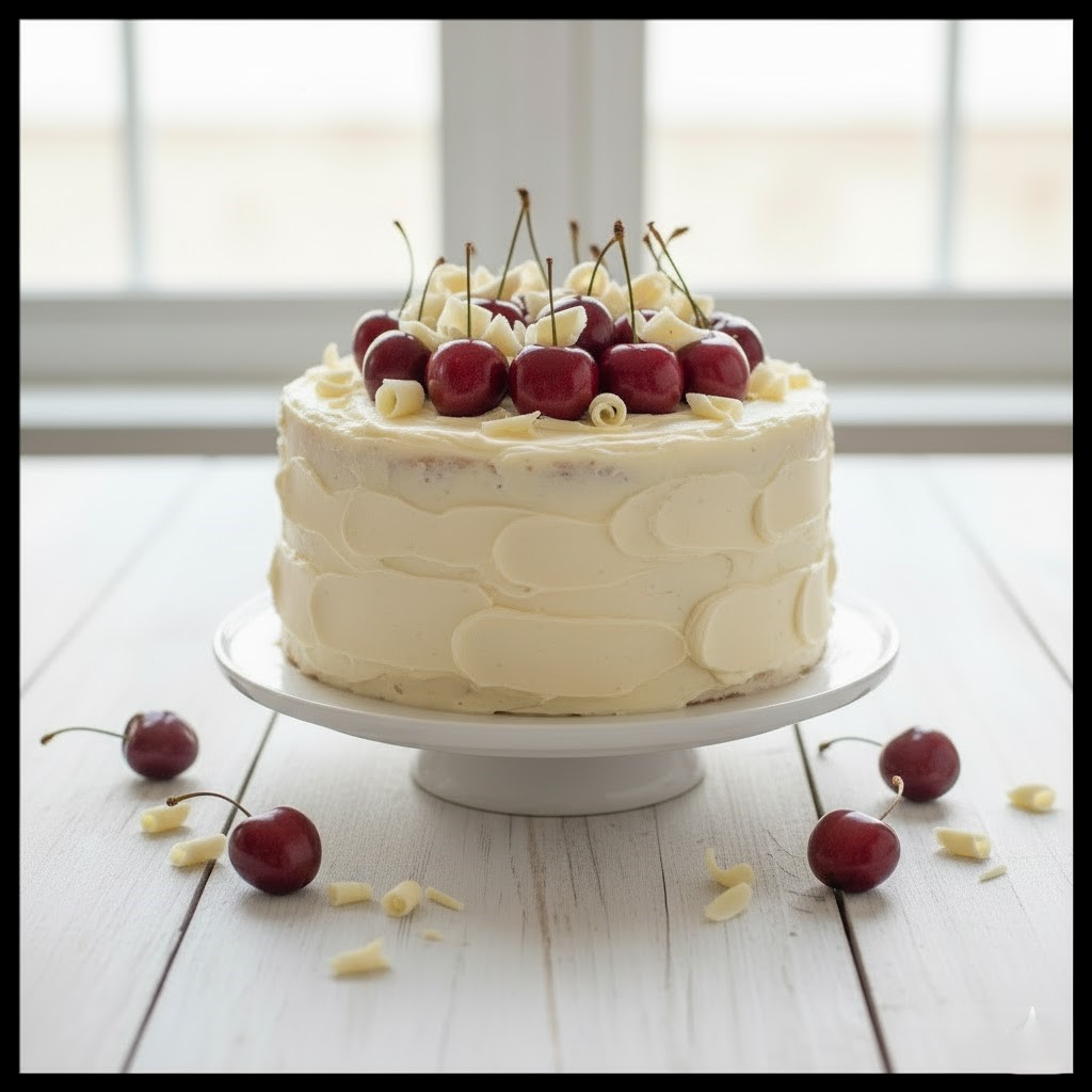 Cherry Cake with Cream Cheese Frosting