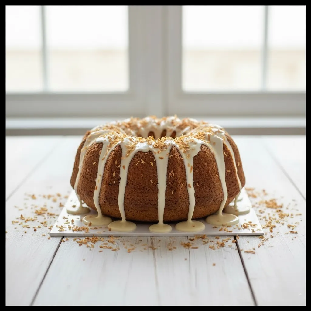 White Chocolate Coconut Bundt Cake