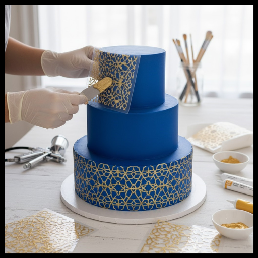 Stenciled Cakes