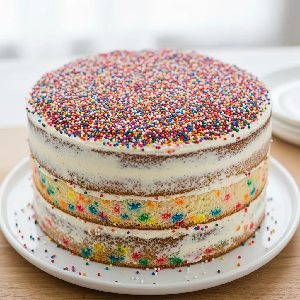 Funfetti Naked Cake