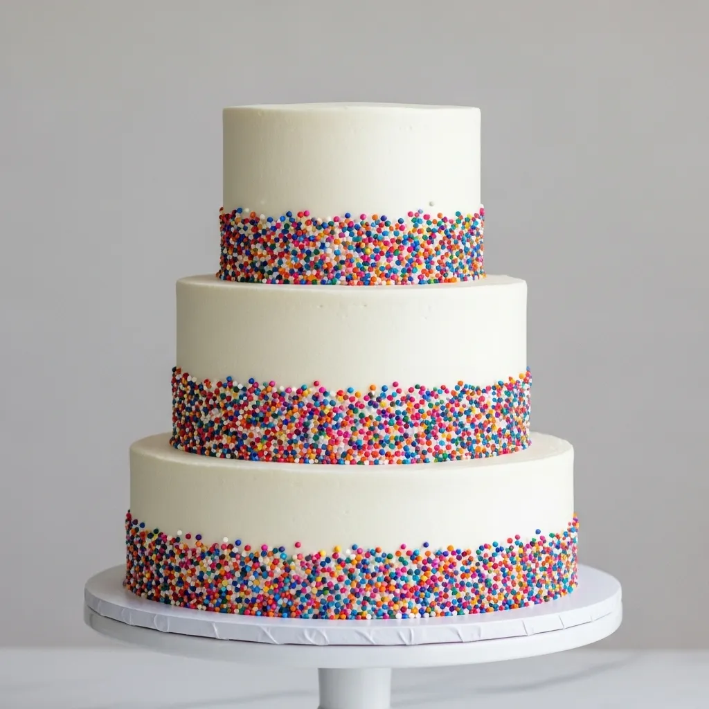 Sprinkle Border Cake