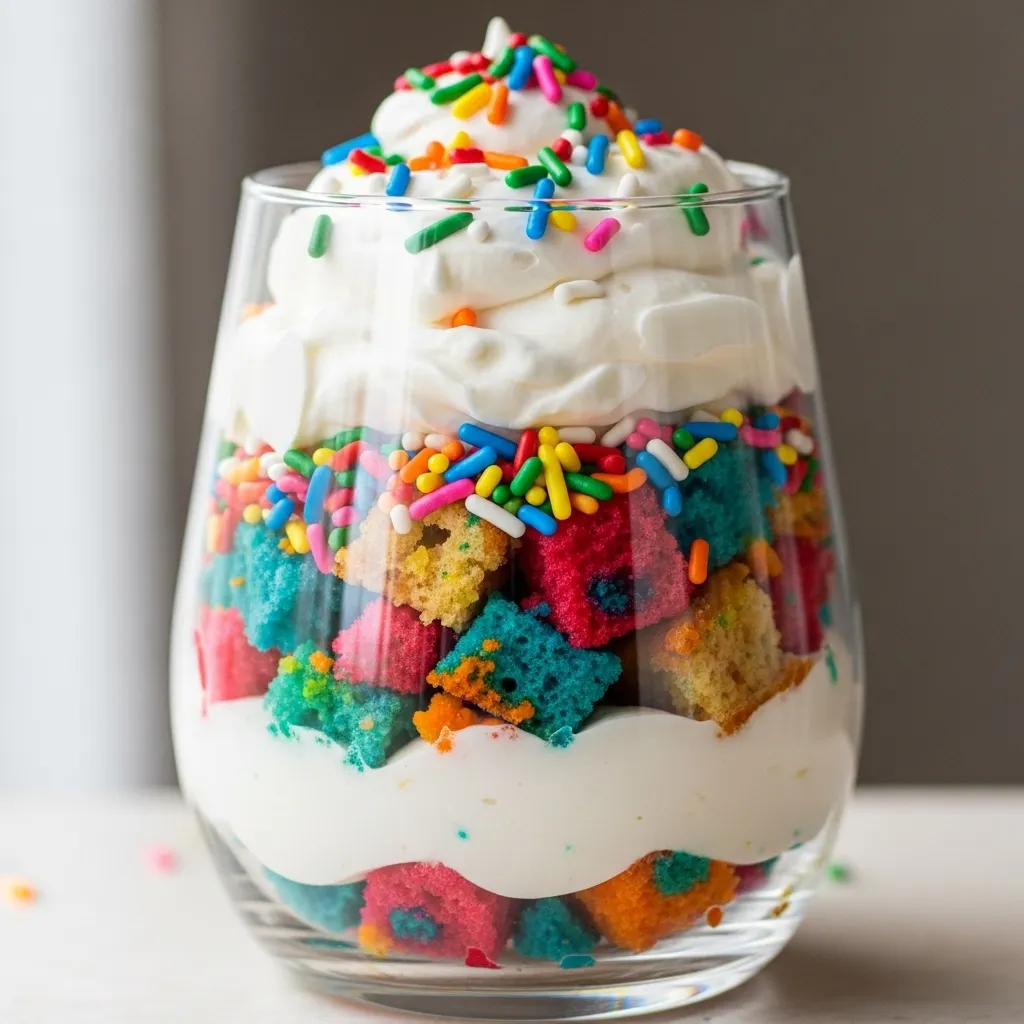 Funfetti Layered Parfait Cake
