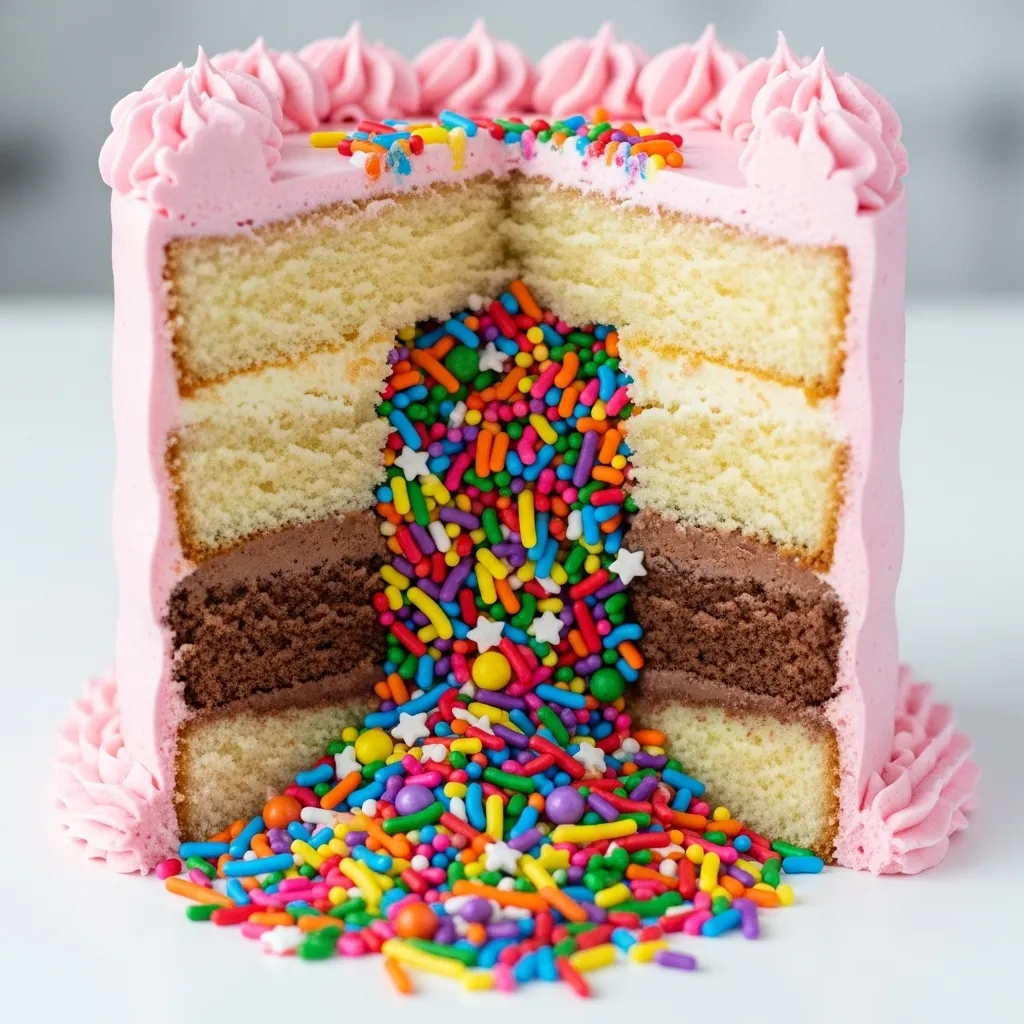 Sprinkle Explosion Cake