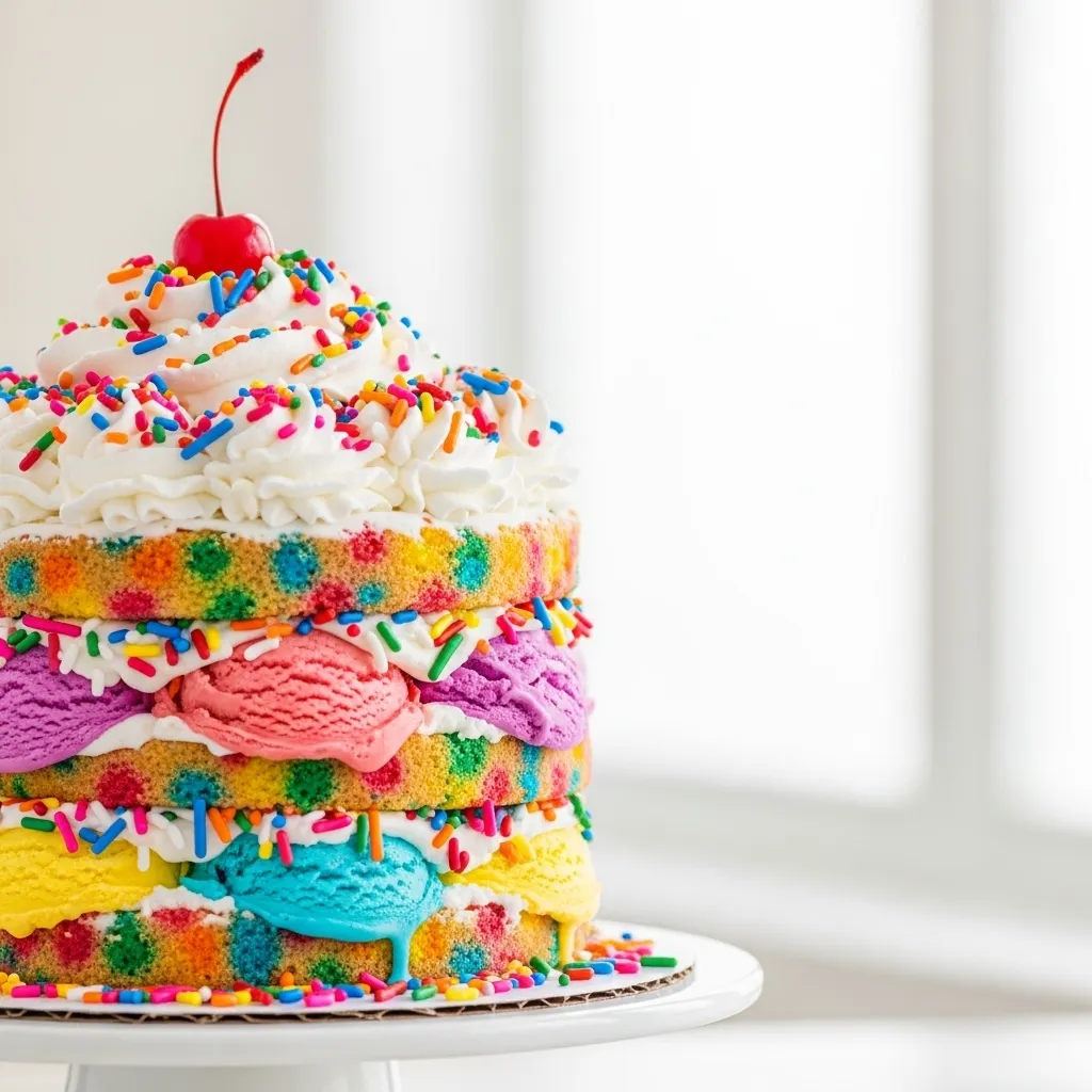 Funfetti Ice Cream Cake
