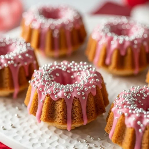 Miniature Heart Bundt Cakes