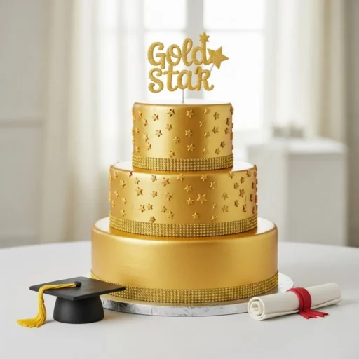 The Gold Star Achievement Cake
