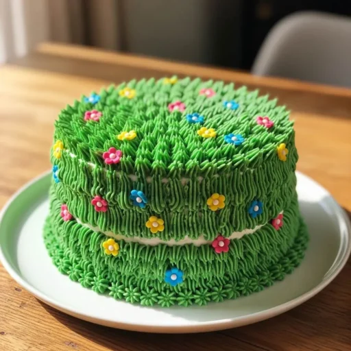 Candy Grass Meadow Cake