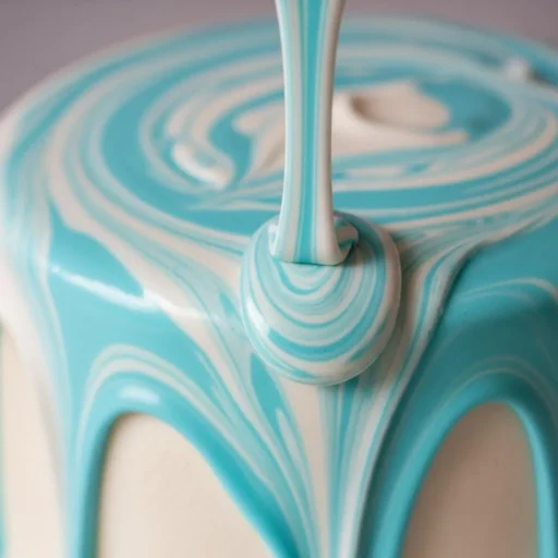 Use Food Coloring for a Marble Glaze