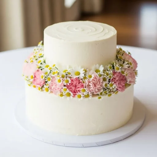 Simple Carnation and Daisy Border