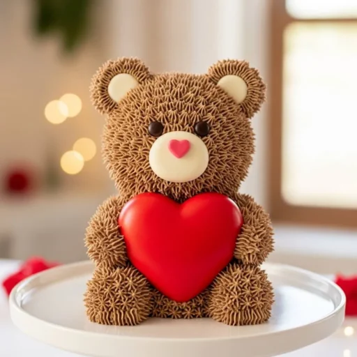 Teddy Bear Shaped Cake