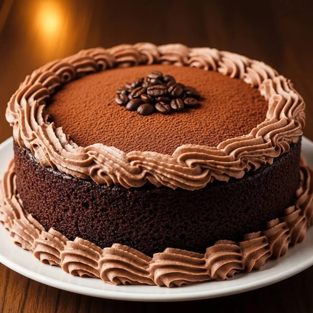 Mocha Christmas Cake