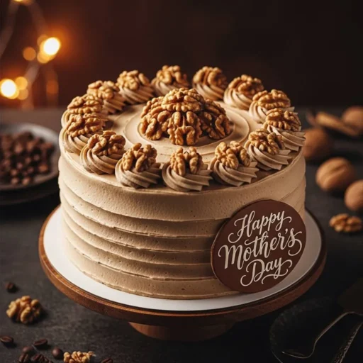 Coffee and Walnut Sponge