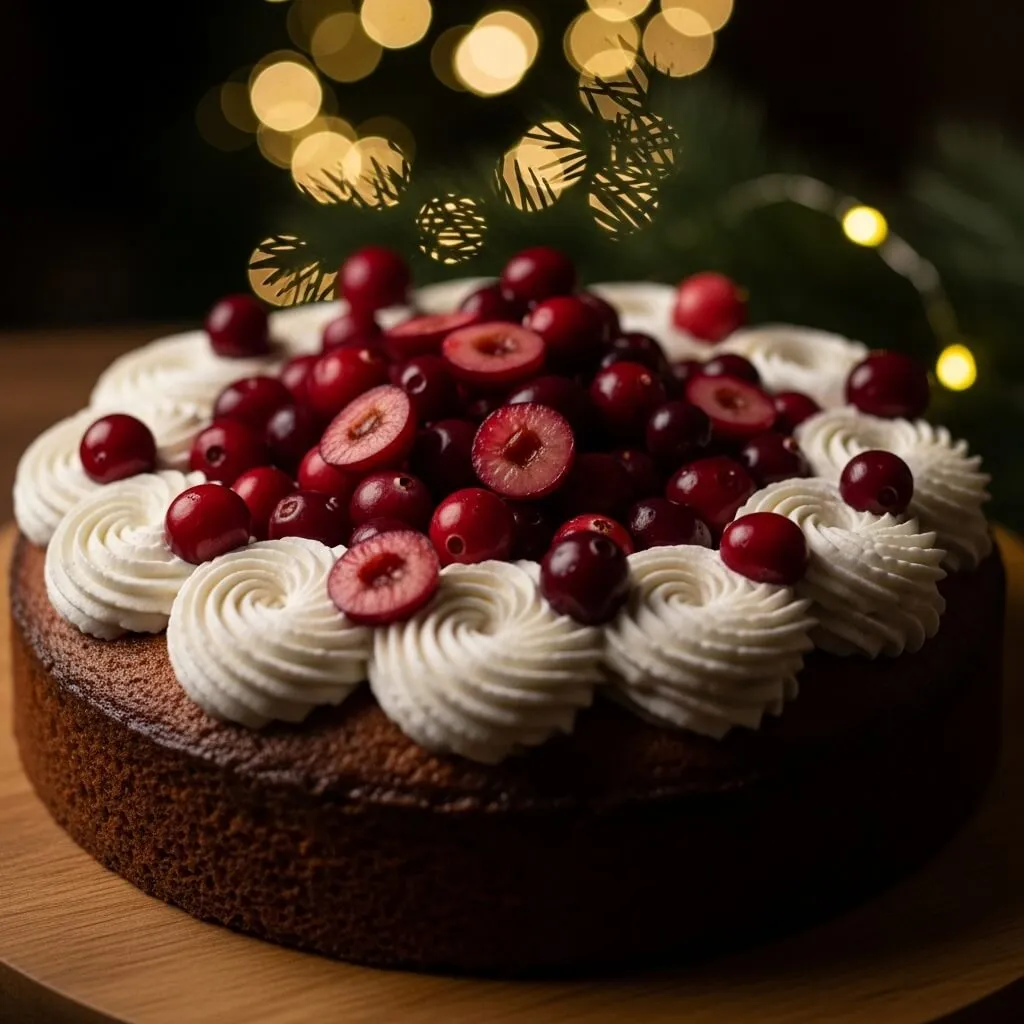 Cranberry Cream Cake