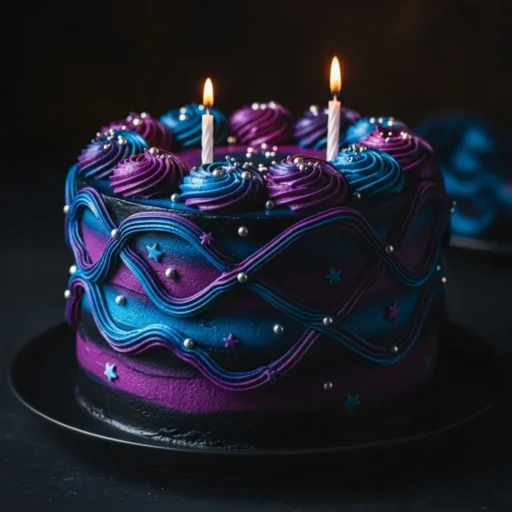 Galaxy Swirl Cake