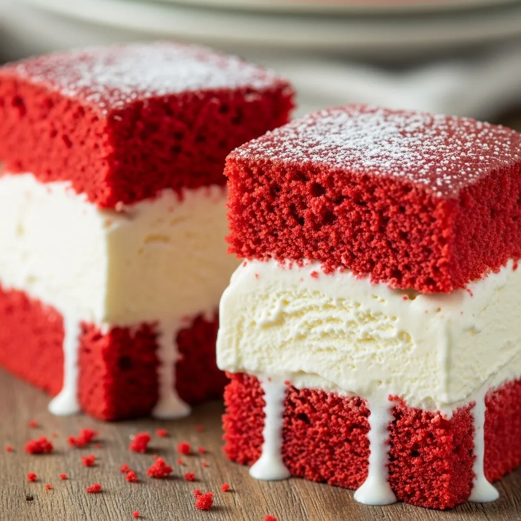 Velvet Ice Cream Sandwiches