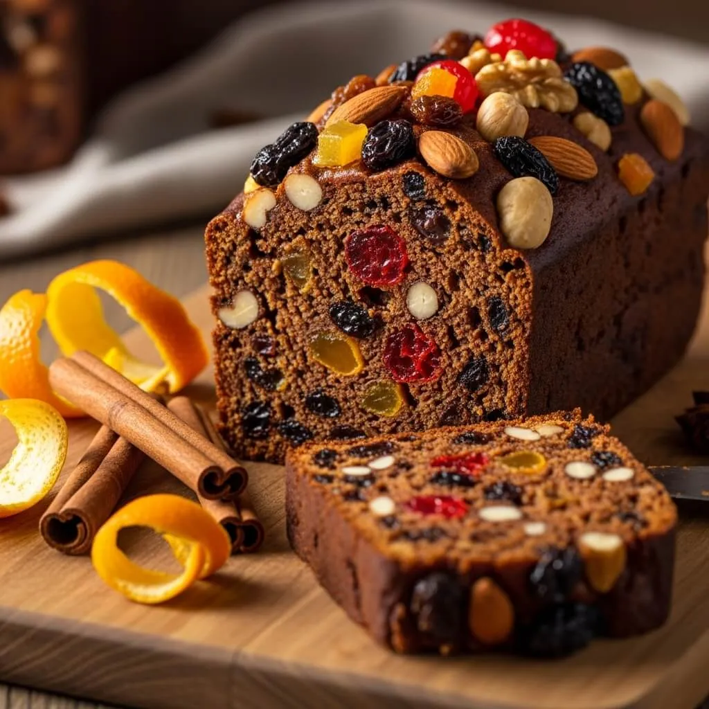 Classic Fruit-Filled Christmas Cake