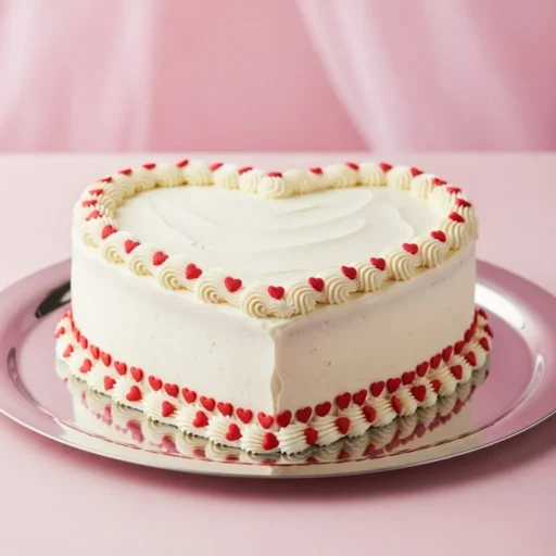 Simple Heart-Shaped Red Velvet