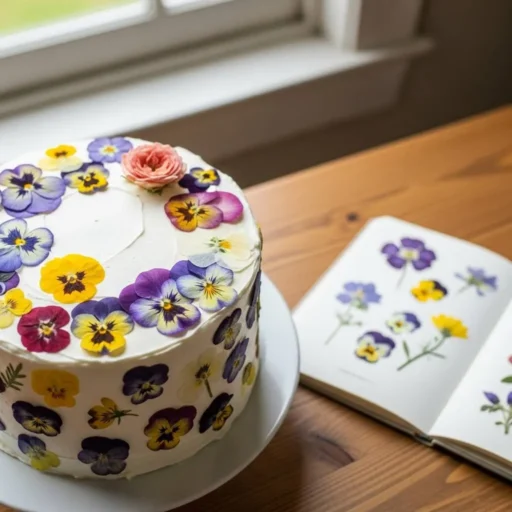 DIY Edible Flower Pressing