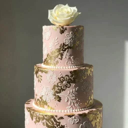 Hand-Painted Gold Leaf Accents