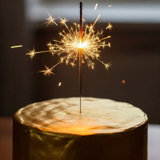 Golden Sparkler Topper