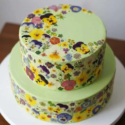 Pressed Edible Flower Wrap