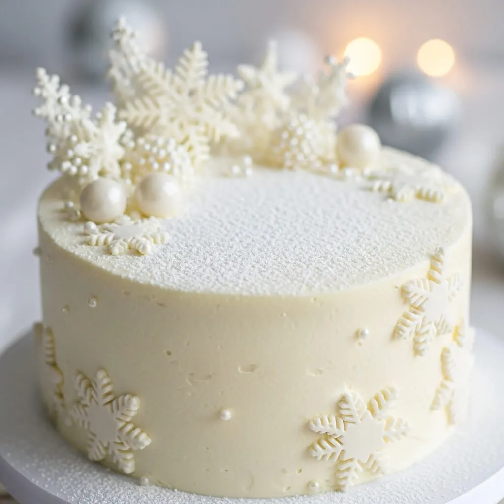 White Snowdrift Cake