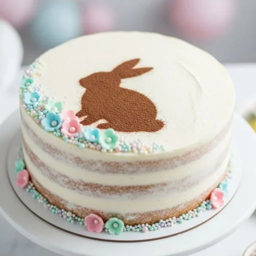 Bunny Silhouette Cake