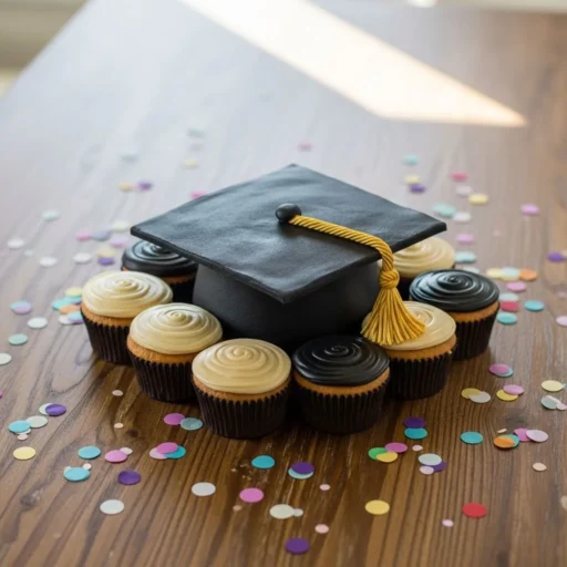 Graduation Cap Pull-Apart Cupcakes