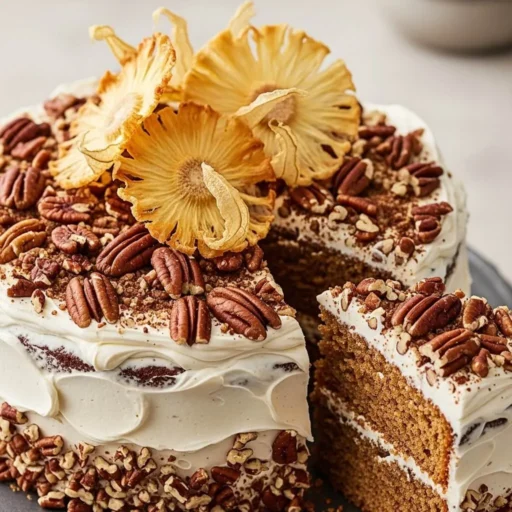 Hummingbird Cake with Pecans