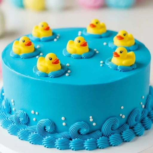 Duck-Themed Rubber Ducky Cake