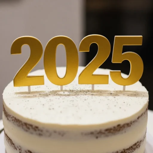 2025 Number Cutouts