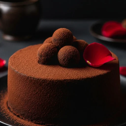 Dark Chocolate Truffle Cake