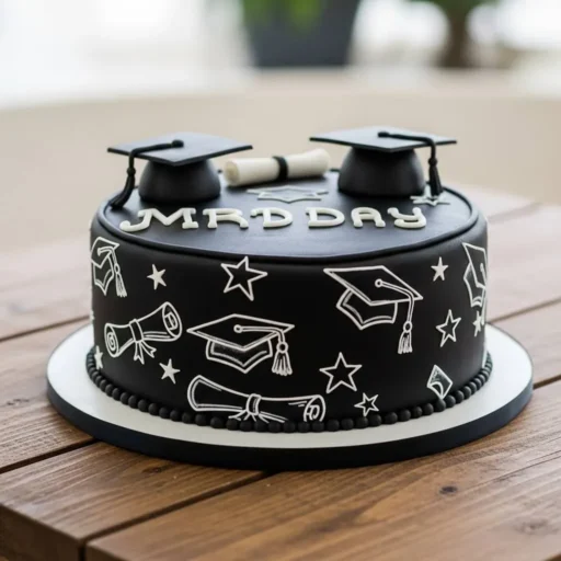 Chalkboard Message Cake