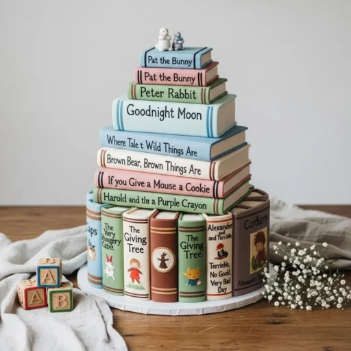 Book-Themed Storybook Cake