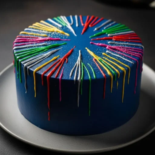 Firework Patterned Icing