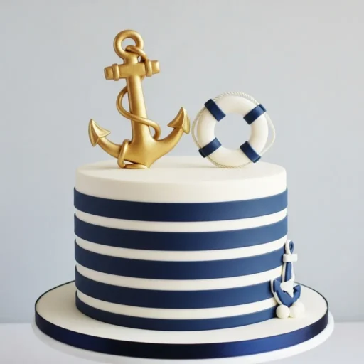 Nautical Anchor Cake