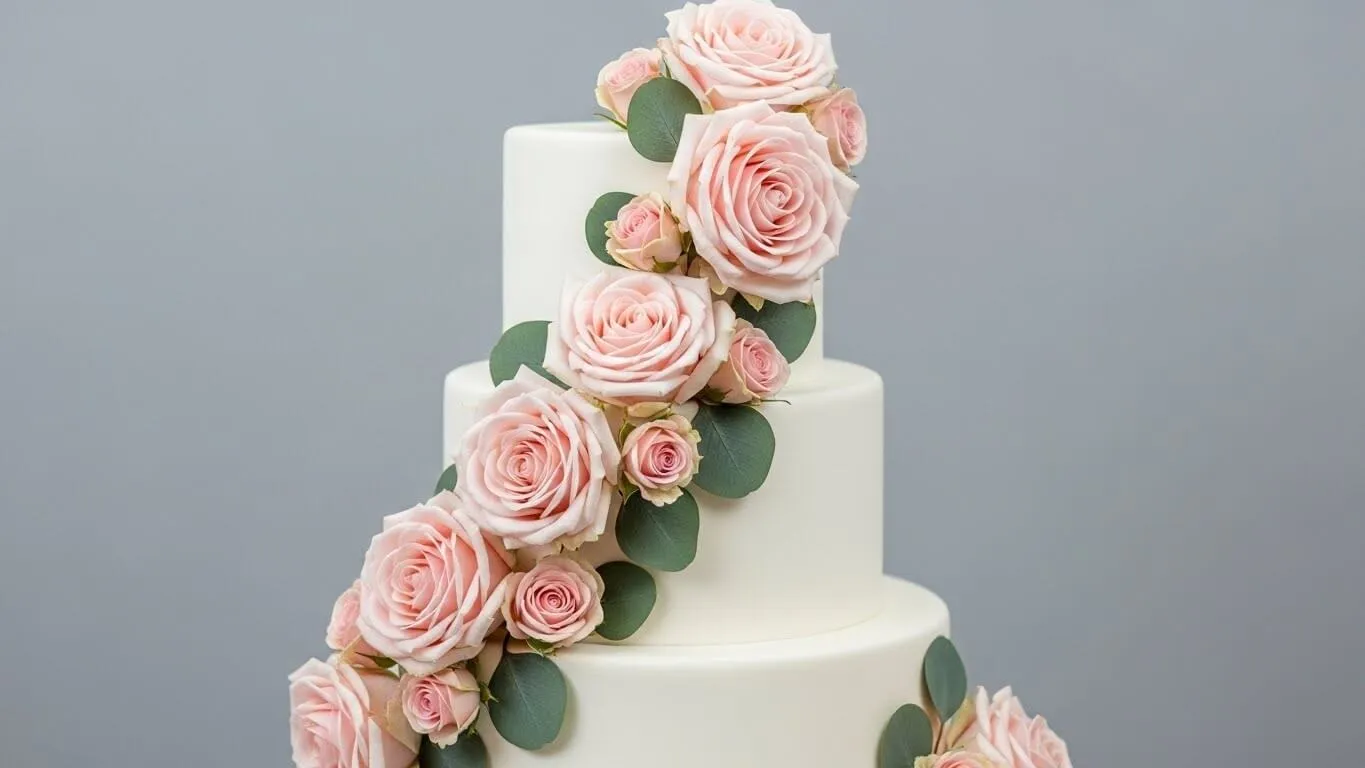 Floral Wedding Cake
