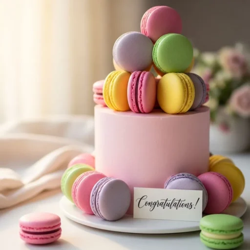 Macaron Topped Elegance