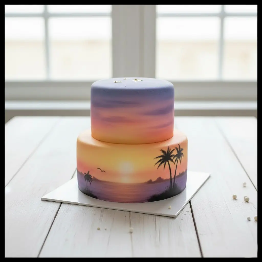 Airbrushed Homemade Cakes